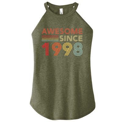 25 Birthday Decorations 1998 BDay 25th Birthday Women's Perfect Tri Rocker Tank