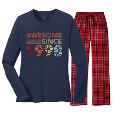 25 Birthday Decorations 1998 BDay 25th Birthday Women's Long Sleeve Flannel Pajama Set 