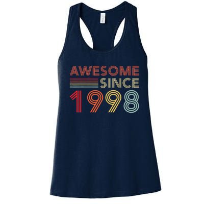 25 Birthday Decorations 1998 BDay 25th Birthday Women's Racerback Tank