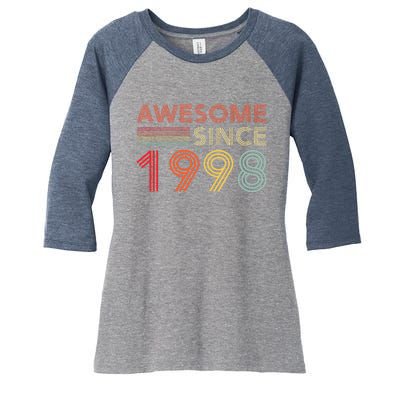 25 Birthday Decorations 1998 BDay 25th Birthday Women's Tri-Blend 3/4-Sleeve Raglan Shirt