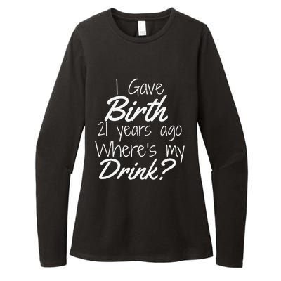 21st Birthday For Mom 21 Year Old Child Son Daughter Gift Womens CVC Long Sleeve Shirt