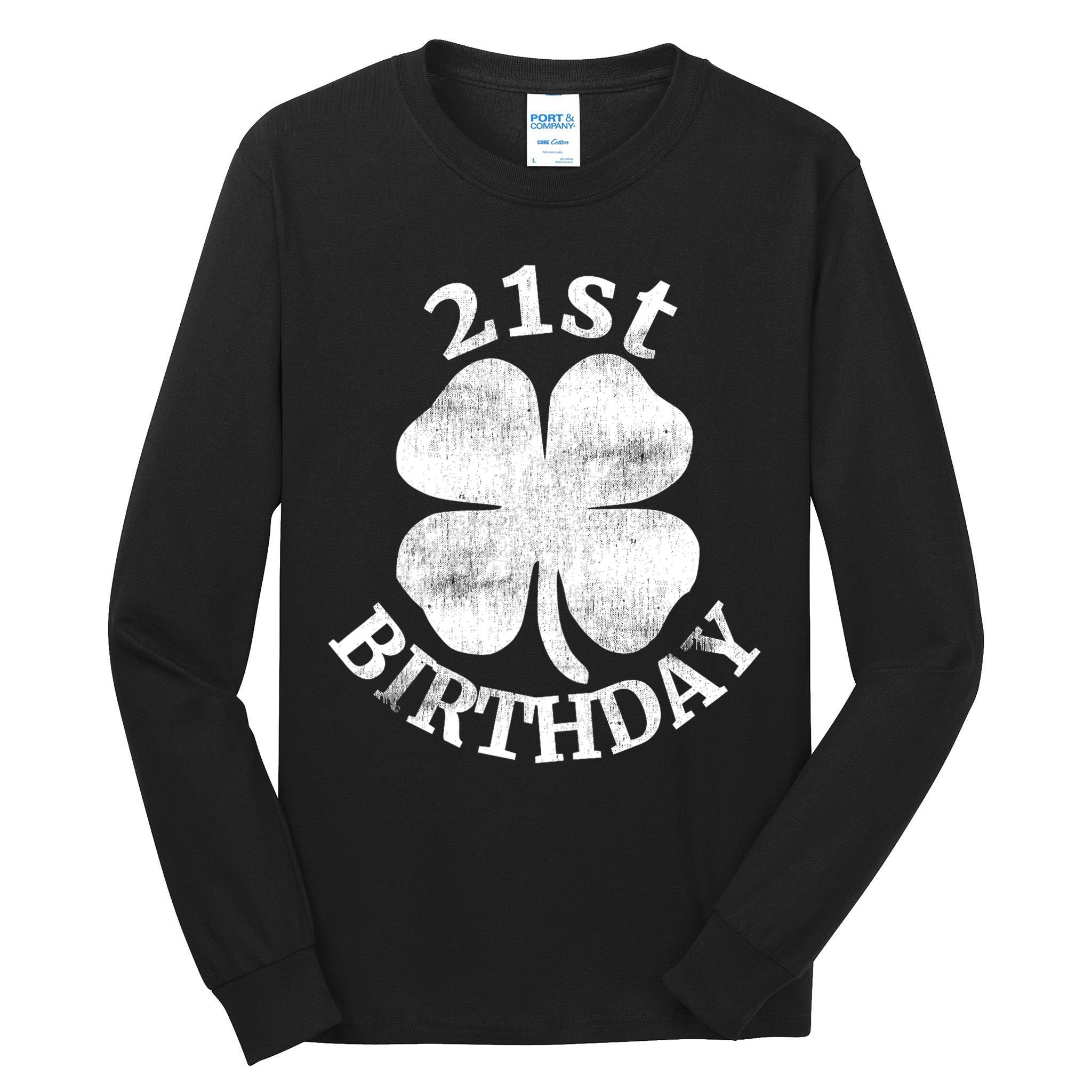 21st Birthday Funny St. Patricks Day Party Beer Gift Tall Long Sleeve T-Shirt