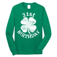 21st Birthday Funny St. Patricks Day Party Beer Gift Long Sleeve Shirt
