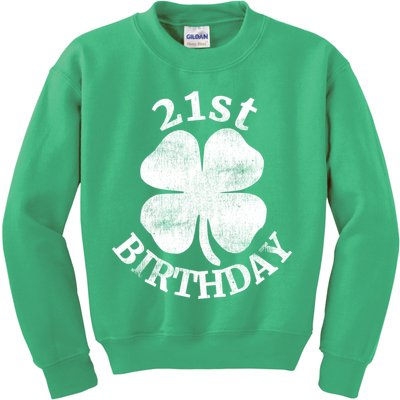 21st Birthday Funny St. Patricks Day Party Beer Gift Kids Sweatshirt