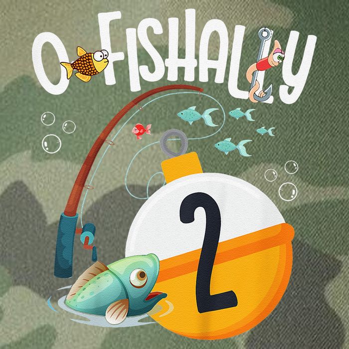 2nd Birthday Fishing Theme For And OFishally 2 Legacy Tie Dye Trucker Hat