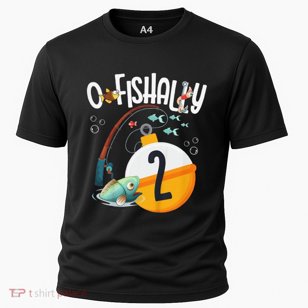 2nd Birthday Fishing Theme For And OFishally 2 Performance Shirt