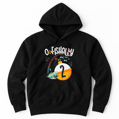 2nd Birthday Fishing Theme For And OFishally 2 Hoodie