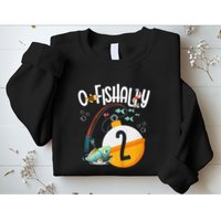 2nd Birthday Fishing Theme For And OFishally 2 Sweatshirt