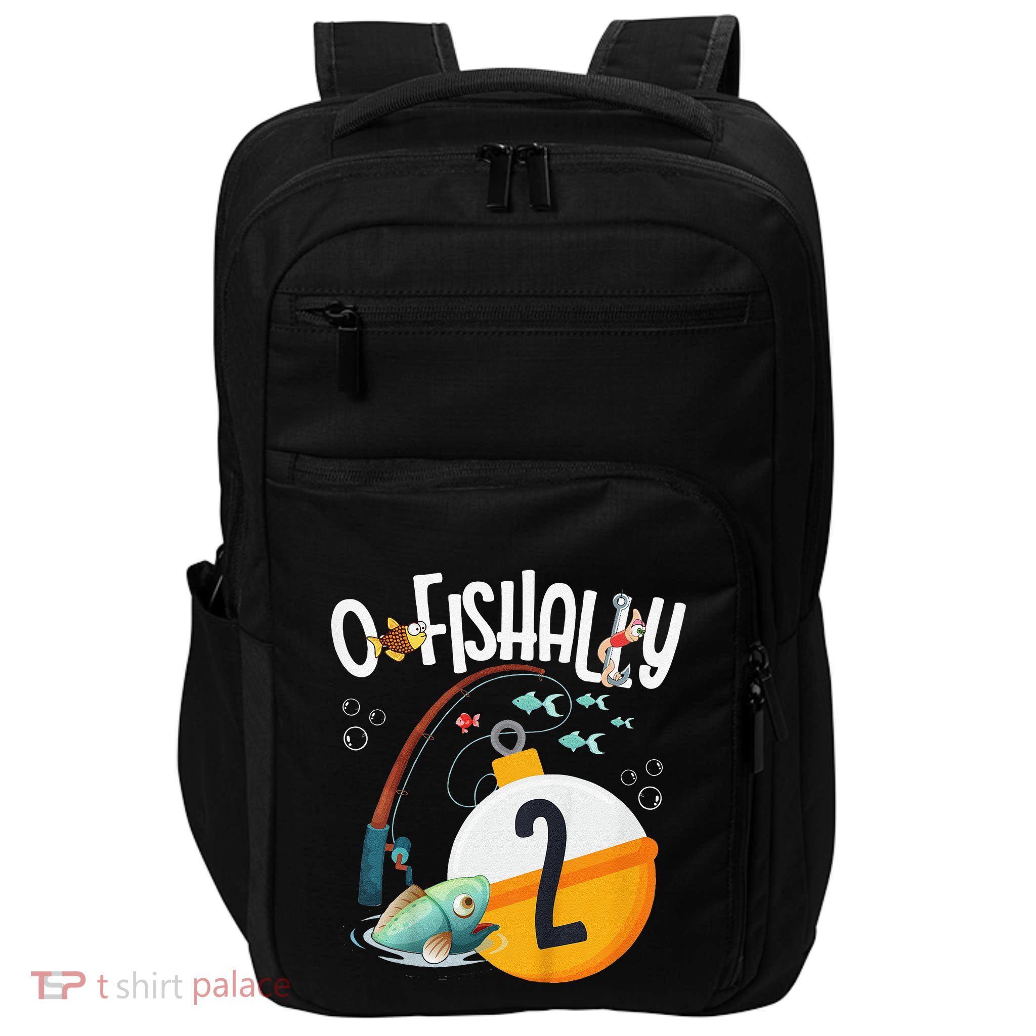 2nd Birthday Fishing Theme For And OFishally 2 Impact Tech Backpack
