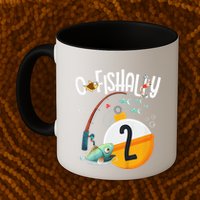 2nd Birthday Fishing Theme For And OFishally 2 Mug