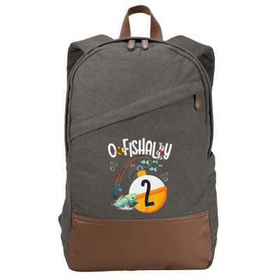 2nd Birthday Fishing Theme For And OFishally 2 Cotton Canvas Backpack