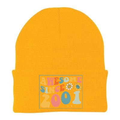 22st Birthday Gifts Awesome Since 2001 22 Years Old Groovy Knit Cap Winter Beanie