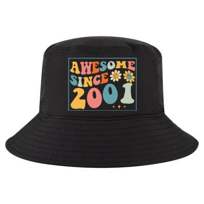 22st Birthday Gifts Awesome Since 2001 22 Years Old Groovy Cool Comfort Performance Bucket Hat