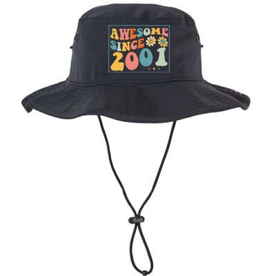 22st Birthday Gifts Awesome Since 2001 22 Years Old Groovy Legacy Cool Fit Booney Bucket Hat