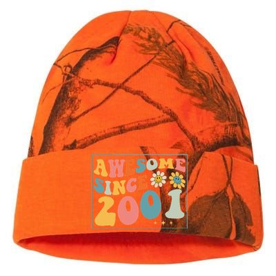 22st Birthday Gifts Awesome Since 2001 22 Years Old Groovy Kati Licensed 12" Camo Beanie