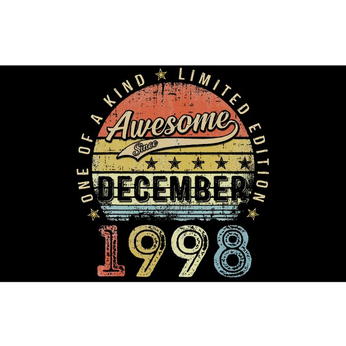 24th Birthday Gift Awesome Since December 1998 24 Year Old Bumper Sticker