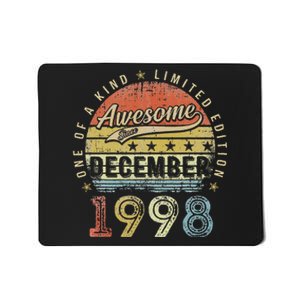 24th Birthday Gift Awesome Since December 1998 24 Year Old Mousepad