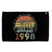 24th Birthday Gift Awesome Since December 1998 24 Year Old Grommeted Golf Towel