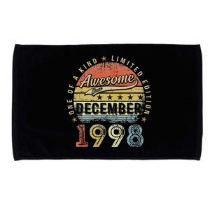 24th Birthday Gift Awesome Since December 1998 24 Year Old Microfiber Hand Towel