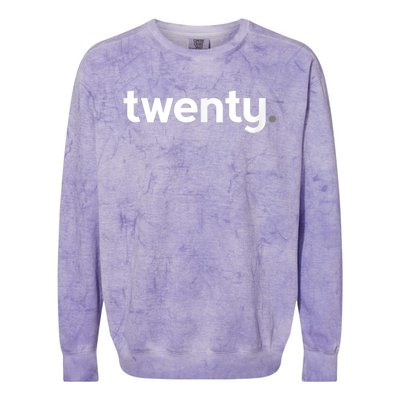 20th Birthday Gift Ideas for Him m.e.n | Design Twenty Colorblast Crewneck Sweatshirt