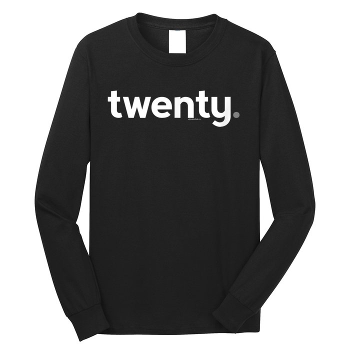 20th Birthday Gift Ideas for Him m.e.n | Design Twenty Long Sleeve Shirt