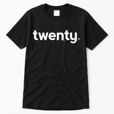 20th Birthday Gift Ideas for Him m.e.n | Design Twenty Tall T-Shirt