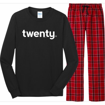 20th Birthday Gift Ideas for Him m.e.n | Design Twenty Long Sleeve Pajama Set