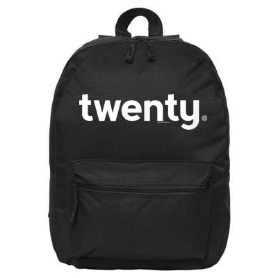 20th Birthday Gift Ideas for Him m.e.n | Design Twenty 16 in Basic Backpack