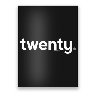 20th Birthday Gift Ideas for Him m.e.n | Design Twenty Poster