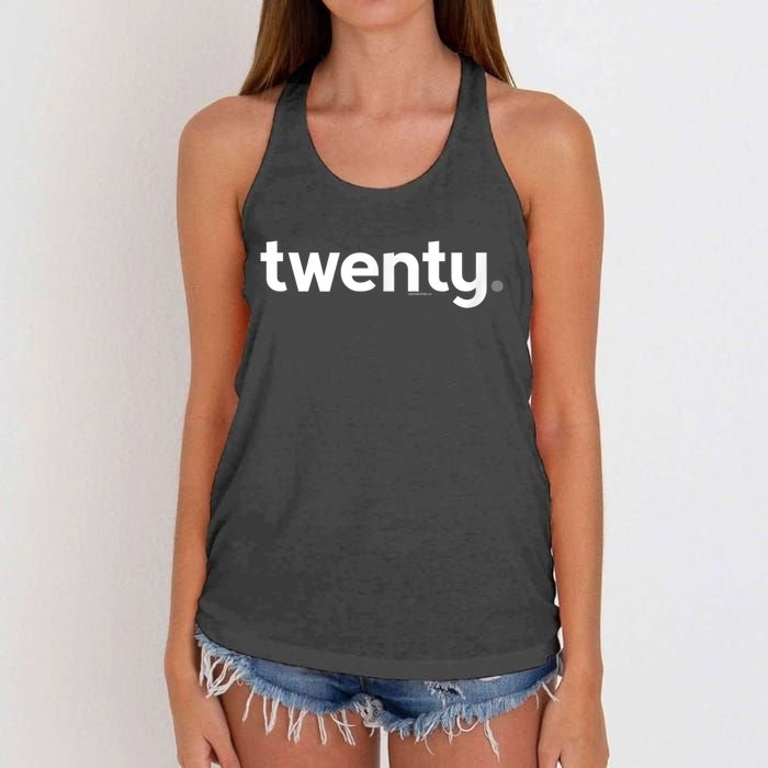 20th Birthday Gift Ideas for Him m.e.n | Design Twenty Women's Knotted Racerback Tank