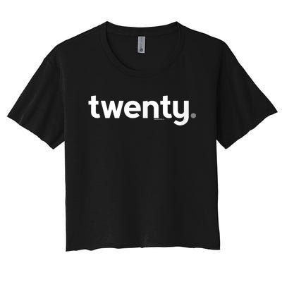 20th Birthday Gift Ideas for Him m.e.n | Design Twenty Women's Crop Top Tee