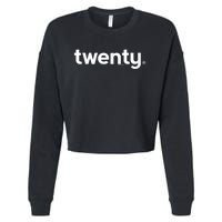 20th Birthday Gift Ideas for Him m.e.n | Design Twenty Cropped Pullover Crew