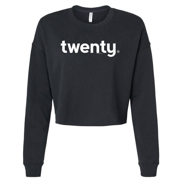 20th Birthday Gift Ideas for Him m.e.n | Design Twenty Cropped Pullover Crew