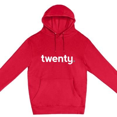 20th Birthday Gift Ideas for Him m.e.n | Design Twenty Premium Pullover Hoodie