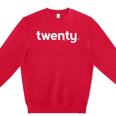 20th Birthday Gift Ideas for Him m.e.n | Design Twenty Premium Crewneck Sweatshirt