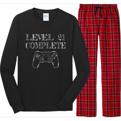 21st Birthday Gaming Level 21 Complete Long Sleeve Pajama Set