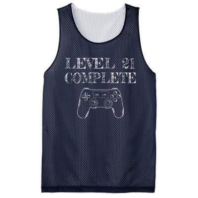 21st Birthday Gaming Level 21 Complete Mesh Reversible Basketball Jersey Tank