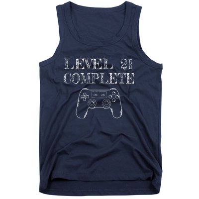 21st Birthday Gaming Level 21 Complete Tank Top