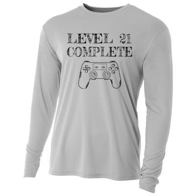 21st Birthday Gaming Level 21 Complete Cooling Performance Long Sleeve Crew