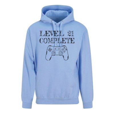 21st Birthday Gaming Level 21 Complete Unisex Surf Hoodie