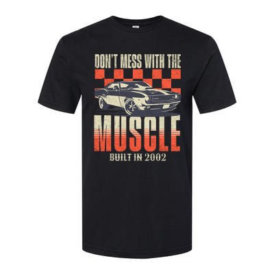 21st Birthday Gift Born 2002 Vintage Muscle Car Softstyle® CVC T-Shirt