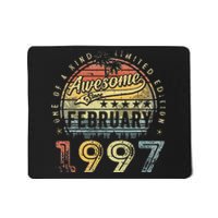 26th Birthday Gift Awesome Since February 1997 26 Year Old Mousepad