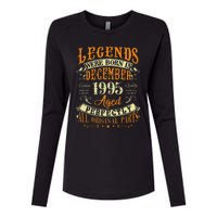 27th Birthday Gift 27 Years Old Legends Born December 1995 Womens Cotton Relaxed Long Sleeve T-Shirt