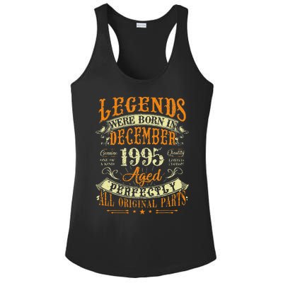 27th Birthday Gift 27 Years Old Legends Born December 1995 Ladies PosiCharge Competitor Racerback Tank