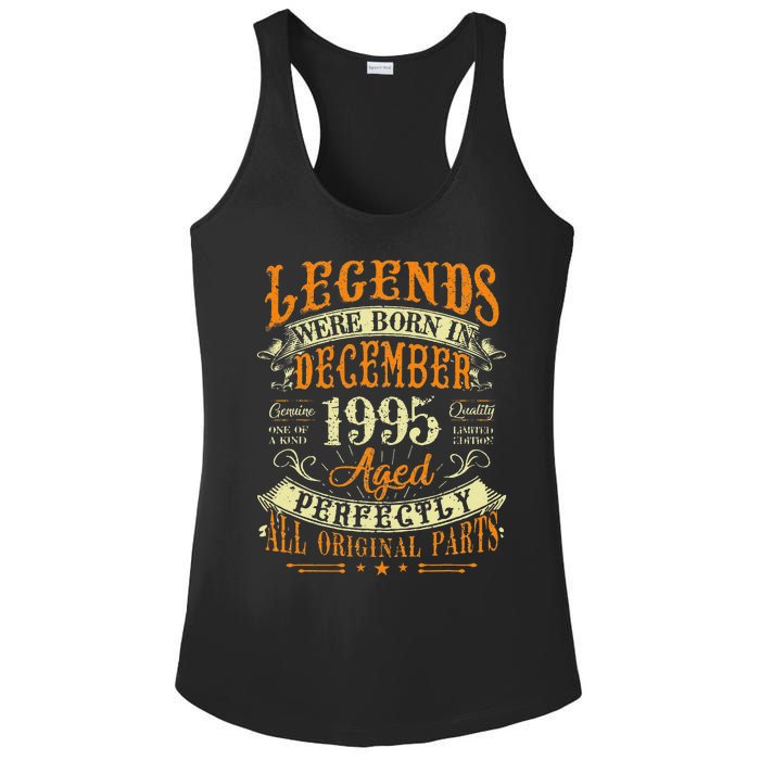 27th Birthday Gift 27 Years Old Legends Born December 1995 Ladies PosiCharge Competitor Racerback Tank