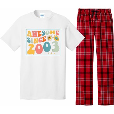 20th Birthday Gifts Awesome Since 2003 20 Years Old Groovy Pajama Set