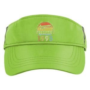 28th Birthday Gift Awesome Since February 1995 28 Year Old Cute Adult Drive Performance Visor