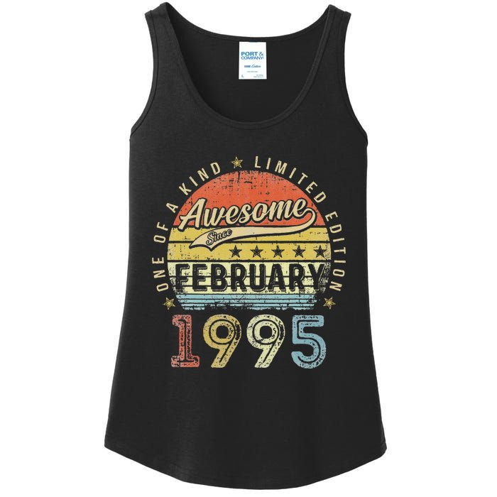 28th Birthday Gift Awesome Since February 1995 28 Year Old Cute Ladies Essential Tank