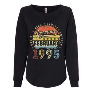 28th Birthday Gift Awesome Since February 1995 28 Year Old Cute Womens California Wash Sweatshirt