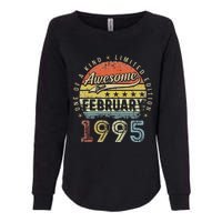 28th Birthday Gift Awesome Since February 1995 28 Year Old Cute Womens California Wash Sweatshirt